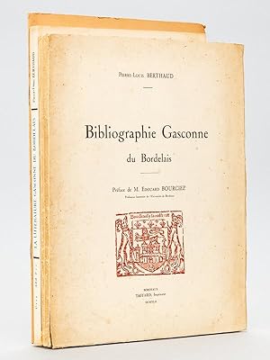 Bibliographie gasconne du Bordelais [ Edition originale - Avec 4 lettres signées de l'auteur évoq...