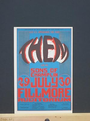 Bill Graham/Fillmore Postcard #20 (Them [Van Morrison], Sons of Champlin )