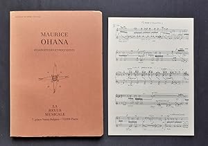 Maurice Ohana - Essais, études et documents - La Revue musicale (double numéro 351-352)
