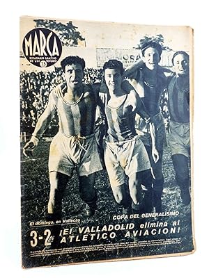 MARCA, SEMANARIO GRÁFICO DE LOS DEPORTES Nº 173. 2 de junio de 1942. COPA DEL GENERALÍSIMO: VALLADOL