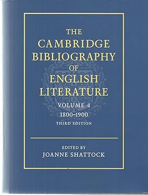 The Cambridge Bibliography of English Literature Volume 4 1800-1900.