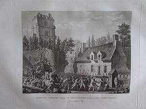 Tableaux historiques de la Révolution française. N°25) Besenval conduit dans un vieux château fort