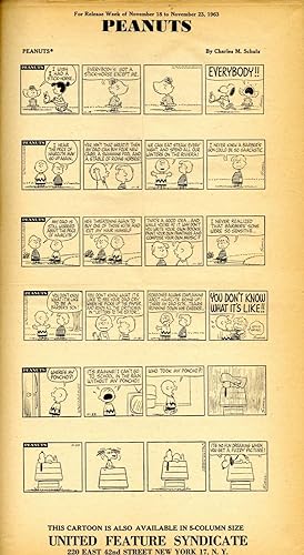 Peanuts: 280 page proofs 1963-1969 (1680 strips) PRICE REDUCED