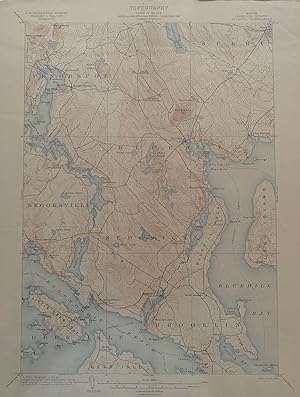 Maine (Hancock County), Bluehill Quadrangle, Topography, State of Maine, U.S. Geological Survey, ...
