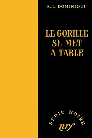Le gorille se met a table