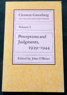 Perceptions and Judgments (The Collected Essays and Criticism) Volume 1. 1939-1944