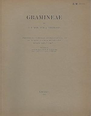 Gramineae (printed in Symbolae Afghanicae Volume VI] Eric Groves' copy