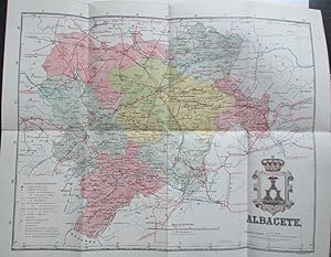 Map of the Province of Albacete, Spain