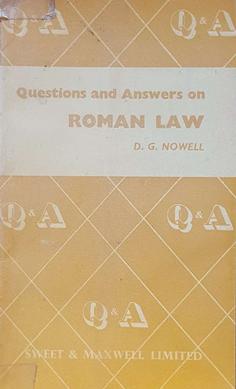 Questions and Answers on Roman Law