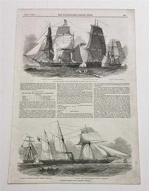 Sir Edward Belcher's Arctic Exploring Expedition (1852) Ship Print