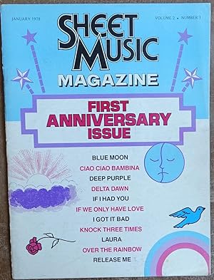 Sheet Music Magazine: January 1978 Volume 2, Number 1