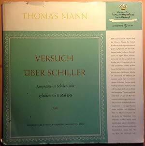 Versuch über Schiller (Vinyl)