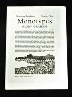 Monotypes (Brewhouse Broadsheet # 9) *First Edition*