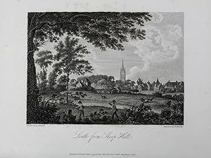 Original Antique Engraving Illustrating a Print of Louth from Thorp Hall. Engraved By B. Howlett,...