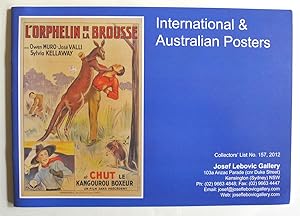 Australian and International Posters. Australia Collectors' List No 157, 2012.