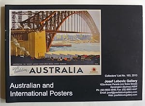 Australian and International Posters. Australia Collectors' List No 163, 2013.