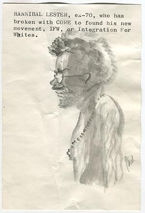 AUTHOR PAUL HORGAN FUNNY HAND-DRAWN ILLUSTRATIONS OF CAMPUS LIFE IN 1969