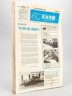 La Vie de l'Auto. le Bi-mensuel de l'automobile ancienne (Du n° 1 de la 1ère année, 15 septembre ...