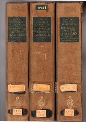 Physikalische-Chemische Tabellen (three volumes)