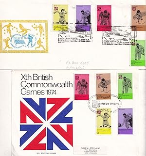 Commonwealth Olympic Games 1974 Christchurch New Zealand Telegram & 2x FDC