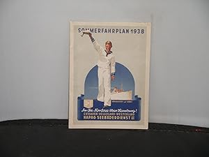 hapag Seebaderienst GMBH - Cuxhaven - Helgoland -Westerland Sommerfahrplan 1938