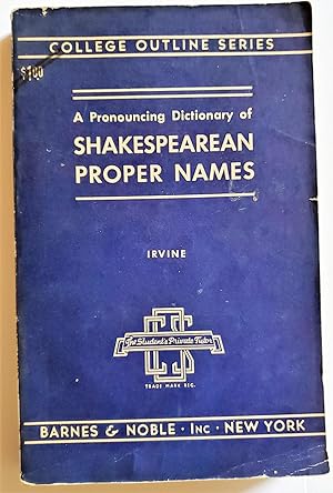 Shakespearean Proper Names