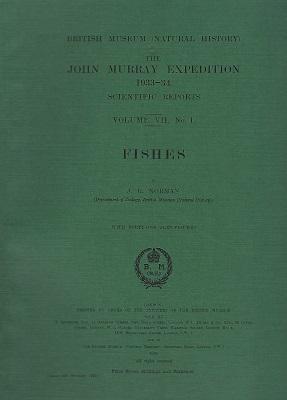 Fishes - The John Murray Expedition, 1933-34, Scientific Reports