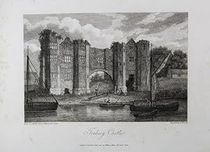 Original Antique Engraving Illustrating a Print of Torksey Castle in Lincolnshire. Engraved By B....