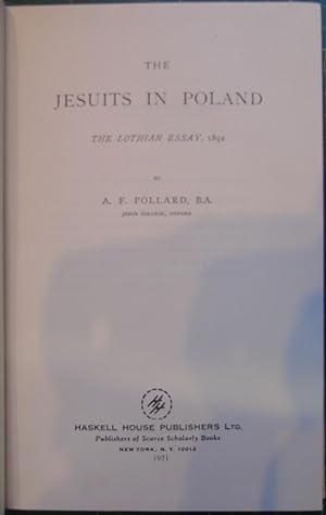 The Jesuits in Poland - The Lothian Essay, 1892