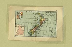 New Zealand Map from the Smallest Atlas ever Published