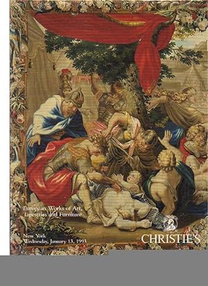 Christies 1993 European works of Art, early furniture