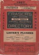Fraser's textile products, dry goods, apparel industries and allied lines directory.