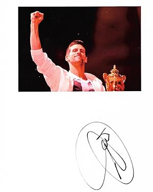 A Photographic Image SIGNED by Novak Djokovic