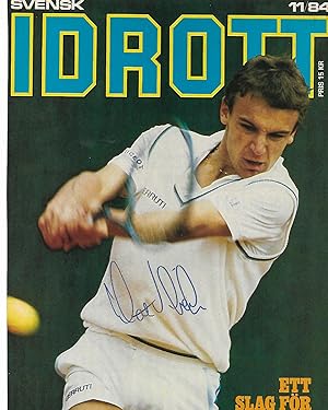 Poster HAND-SIGNED by Mats Wilander