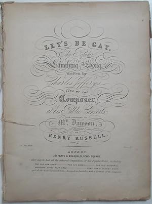 Sheet Music. 19th Century Bound Volume of mostly English Pieces