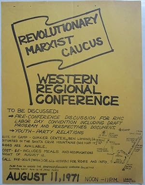 Revolutionary Marxist Caucus, Western Regional Conference Flyer