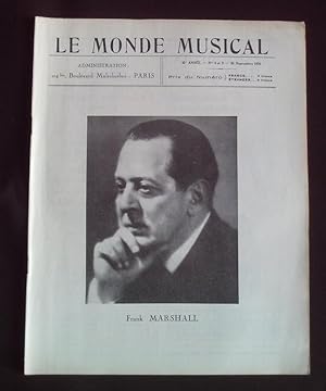Le monde musicale - N°8-9 Septembre 1934