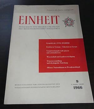 Einheit. Zeitschrift für Theorie und Praxis des wissenschaftlichen Sozialismus. 21. Jahrgang, Hef...