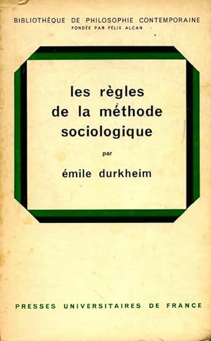 Les r gles de la m thode sociologique - Emile Durkheim
