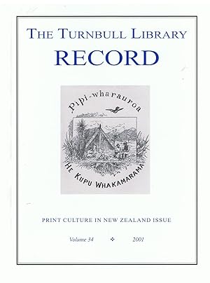 The Turnbull Library Record. Volume 34. 2001.