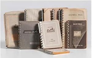 Large Archive of Diaries, Planners, and Address Books of the Harvard architects Jean Paul Carlhia...