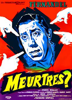 "Meurtres ?" (Three Sinners). A Film Noir by Richard Pottier. With Fernandel & Jeanne Moreau. Ori...