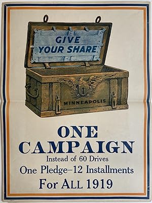 Give Your Share: One Campaign Instead of 60 Drives; One Pledge - 12 Installments For All 1919