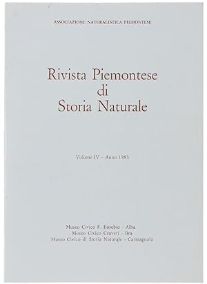 RIVISTA PIEMONTESE DI STORIA NATURALE. Volume IV - Anno 1983.: