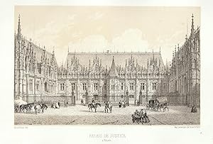 Palais de Justice à Rouen.