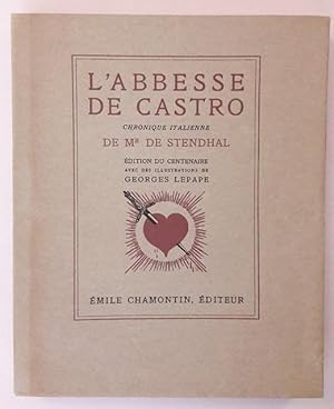 L'Abbesse de Castro. Chronique italienne. Editions du Centenaire avec des illustrations en couleu...