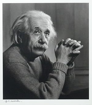 Portrait Photograph of Albert Einstein, signed by Yousuf Karsh