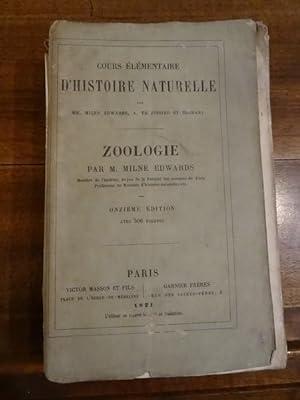 Cours Élémentaire d'Histoire Naturelle, Zoologie par Milne Edwards.
