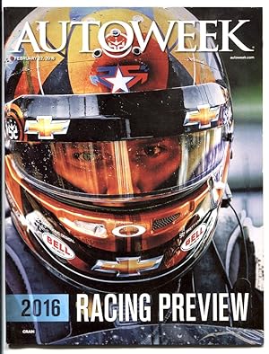 Autoweek Magazine 2/22/2016- 2016 RACING PREVIEW