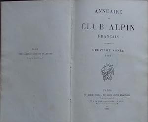 Annuaire du Club Alpin Français, neuvième année, 1883